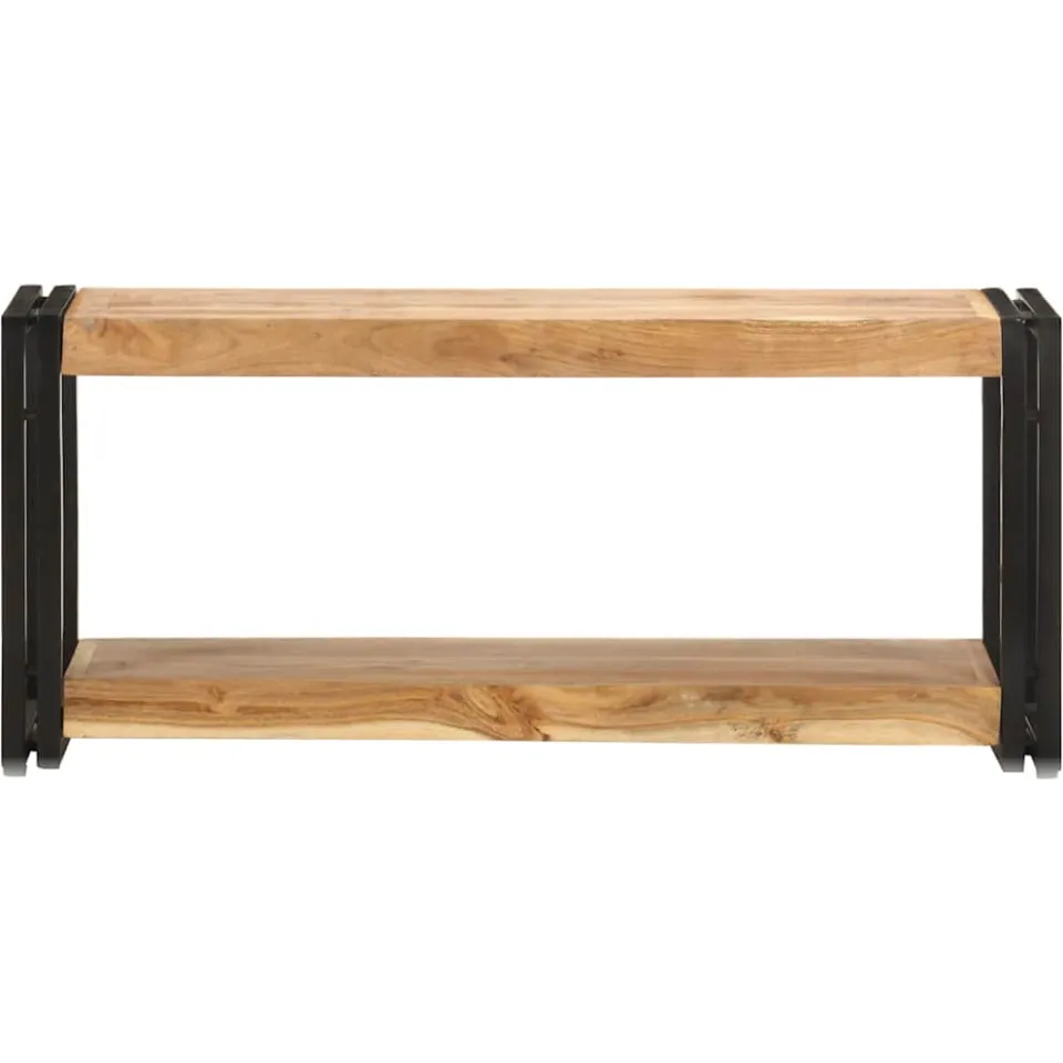 vidaXL Tv-meubel 90x30x40 cm massief acaciahout bruin, foto 2