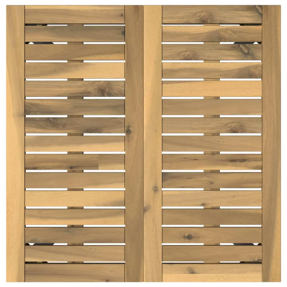 vidaXL Tuindiner tafel NAARDEN Witgewassen 60 x 60,5 x 75 cm, foto 4