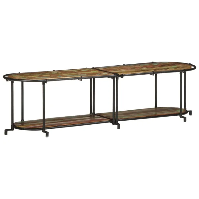 vidaXL Tv-meubel 160x42x40 cm massief gerecycled hout Bruin