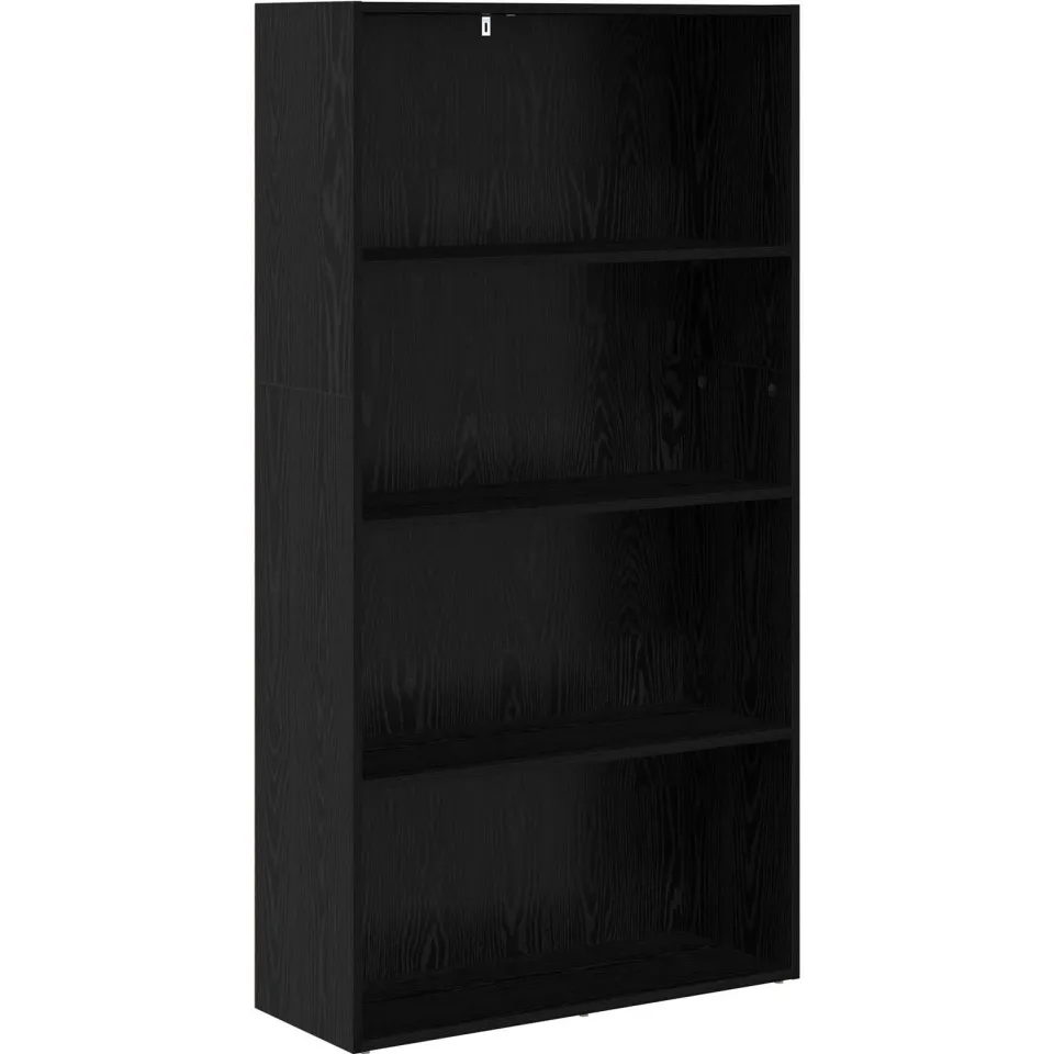 vidaXL Vrijstaande Boekenkast 80 x 30 x 152 cm Bewerkt hout Zwart