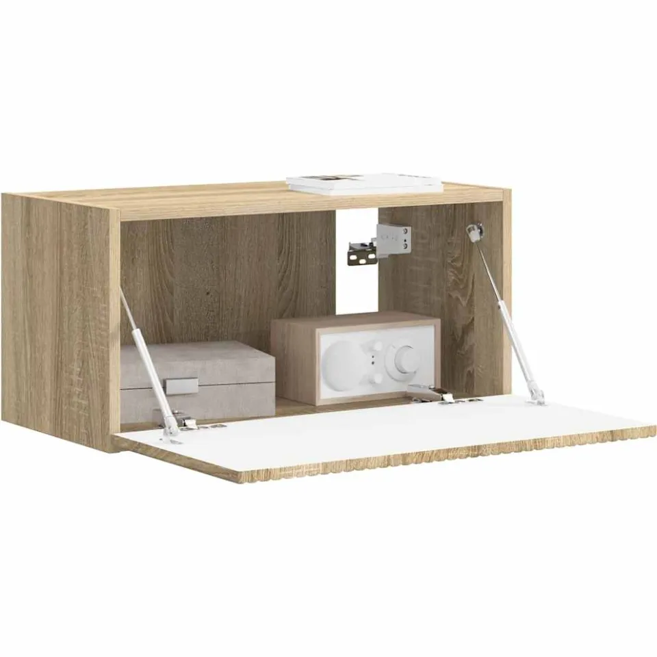 vidaXL TV Wandkast 60 x 31 x 29,5 cm Sonoma Bewerkt hout Bruin
