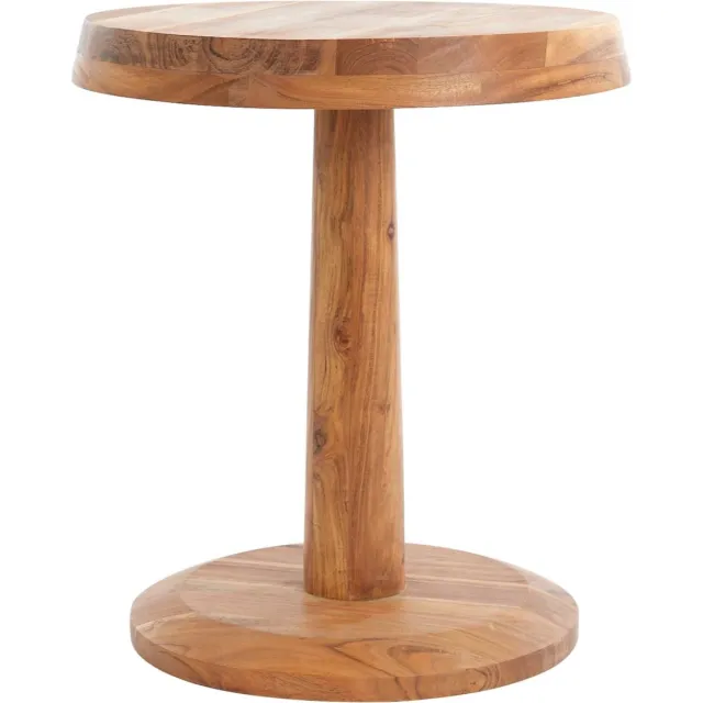 Light & Living Bijzettafel Nalagu - Hout - Ø46cm - Landelijk Bruin
