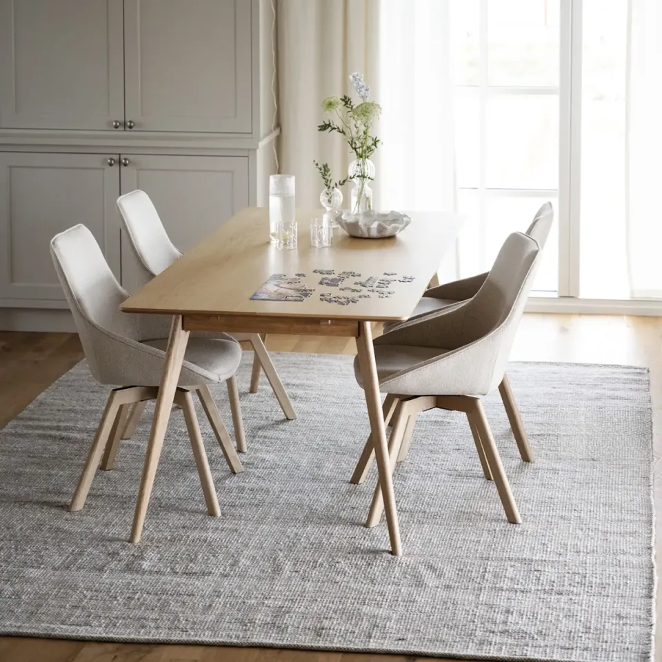 Rowico Home Yumi verlengbare houten eettafel naturel - 190 x 90 cm, foto 3
