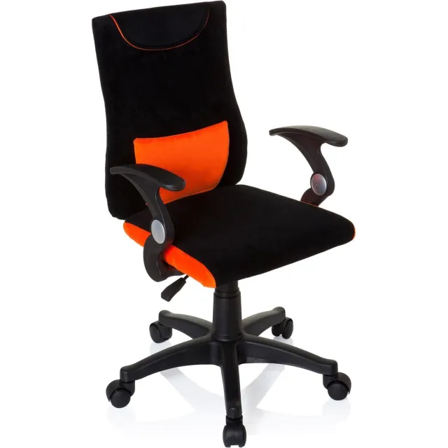 hjh office Kiddy Pro AL - Bureaustoel - Kinder - Oranje Zwart / Oranje