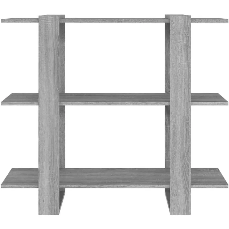 vidaXL Boekenkast/kamerscherm 100x30x87 cm grijs sonoma eikenkleurig, foto 4