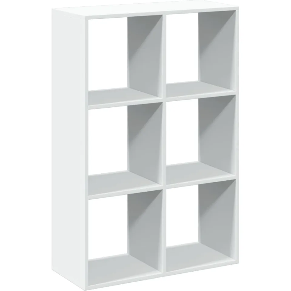 vidaXL Kamerscherm / boekenkast 69,5x29x103,5 cm bewerkt hout wit, foto 3