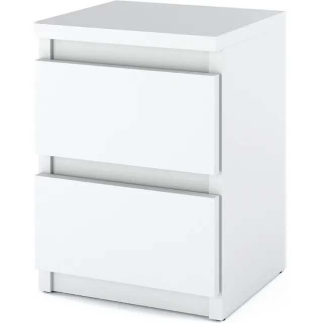 StivMeble Wit nachtkastje 30 cm 2S Nakastlik Loft slaapkamermeubels