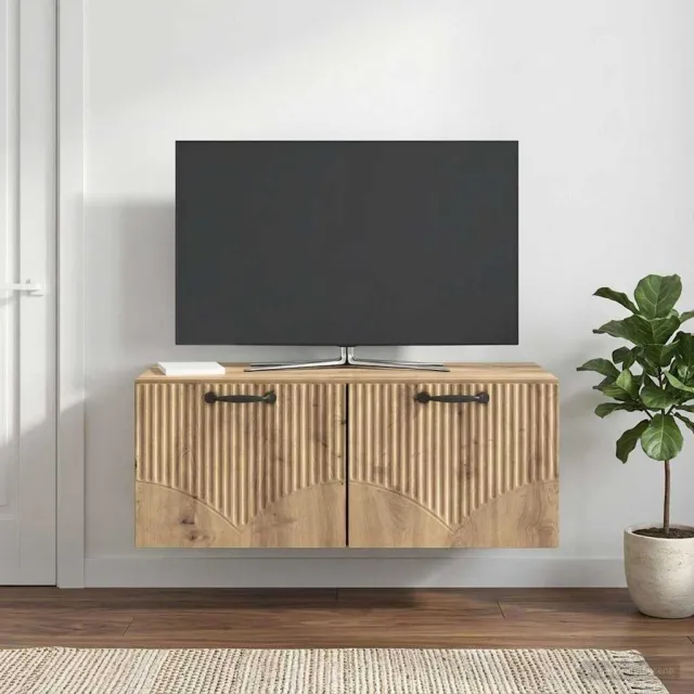 vidaXL Wandbeugel TV-kast 78,5 x 41 x 30 cm Artisanaal eiken, foto 2