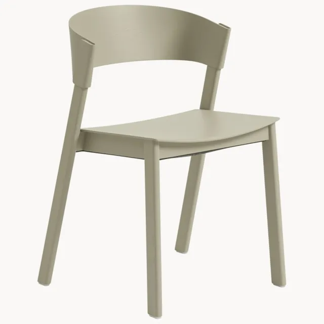 Muuto Houten eetkamerstoel Cover Beige