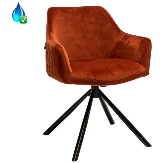 NordXL Stoel furtado koper velvet