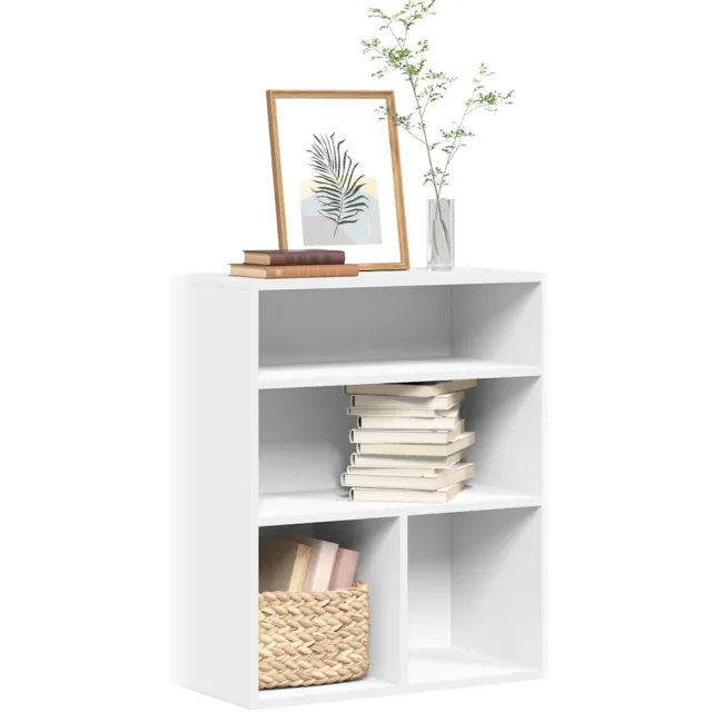 vidaXL Boekenkast 60x30x71,5 cm bewerkt hout wit