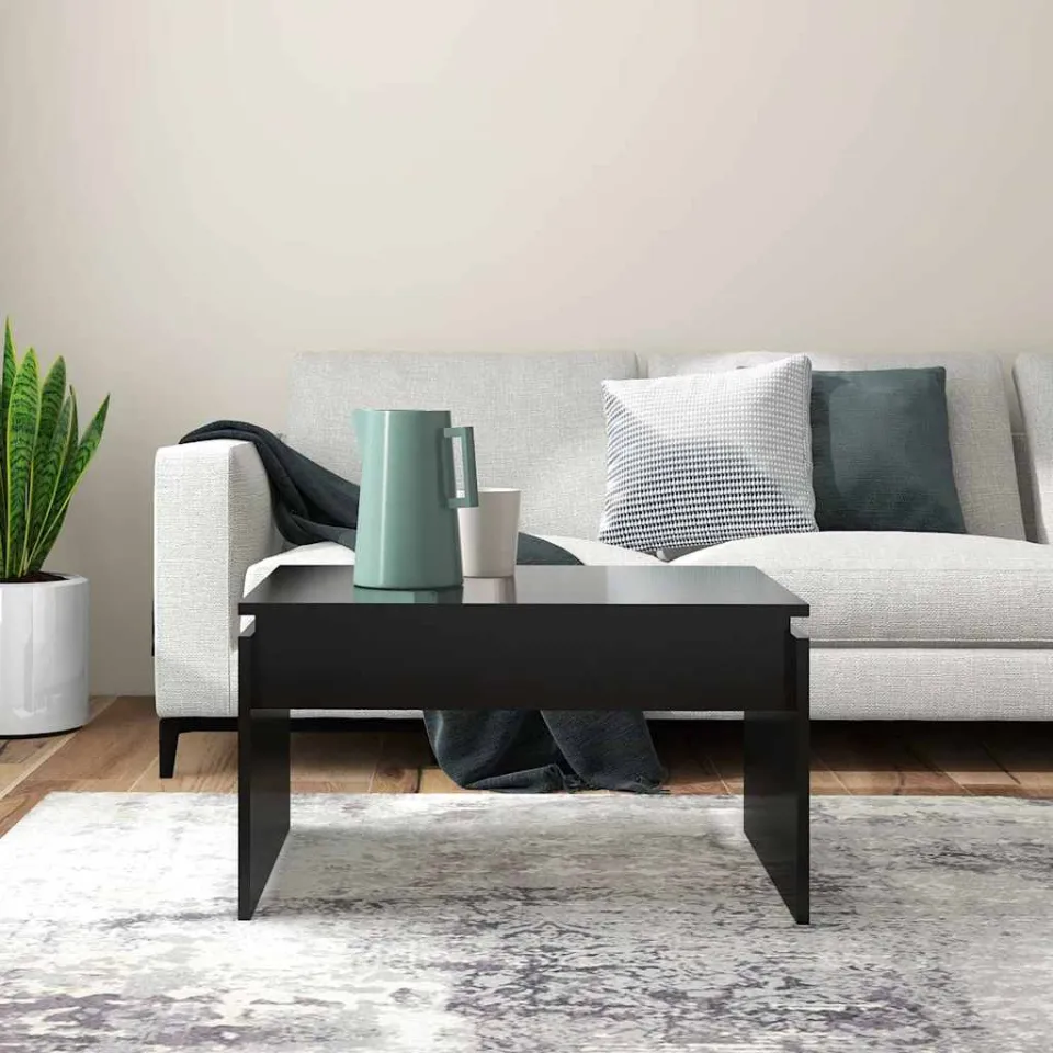 vidaXL Salontafel 68x50x38 cm bewerkt hout zwart, foto 4