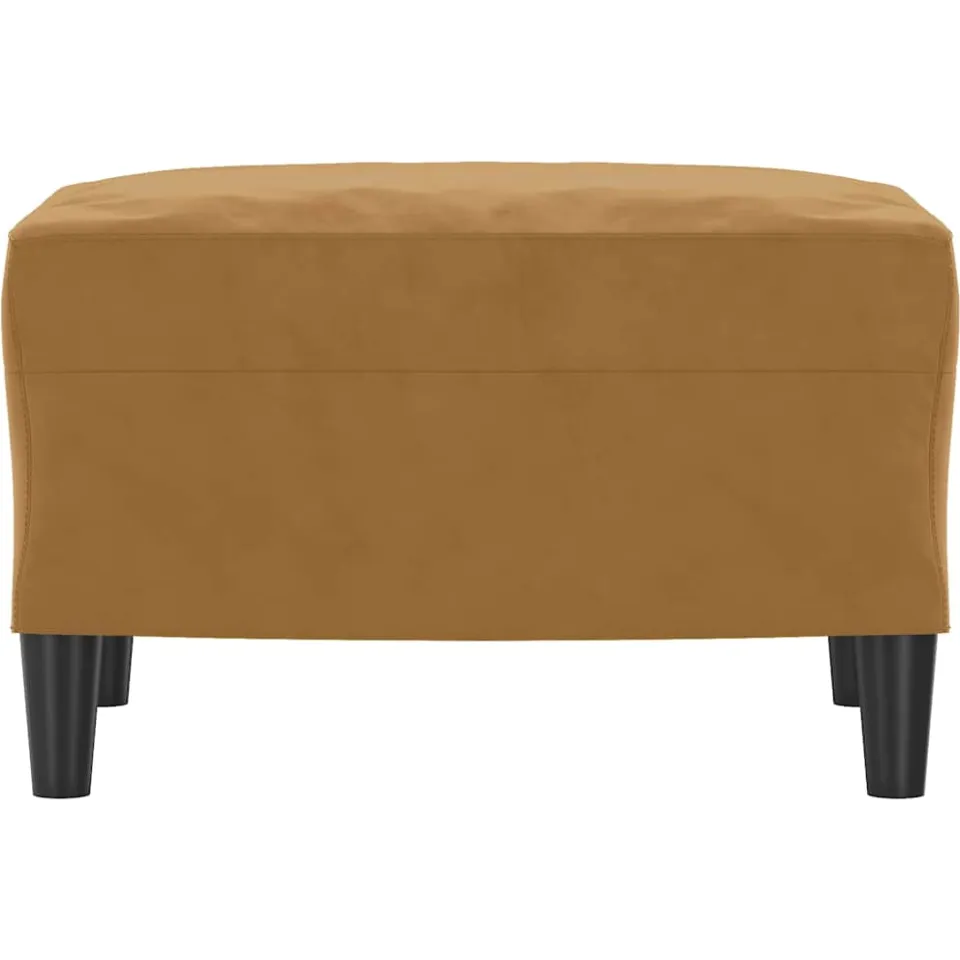 vidaXL Voetenbank 60x50x41 cm fluweel bruin, foto 3