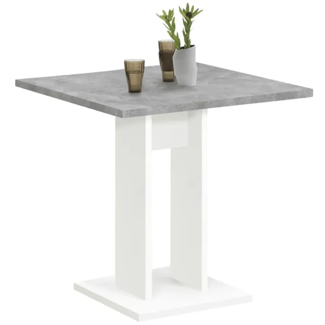 eettafel Virgiana beton grijs Grijs | Wit