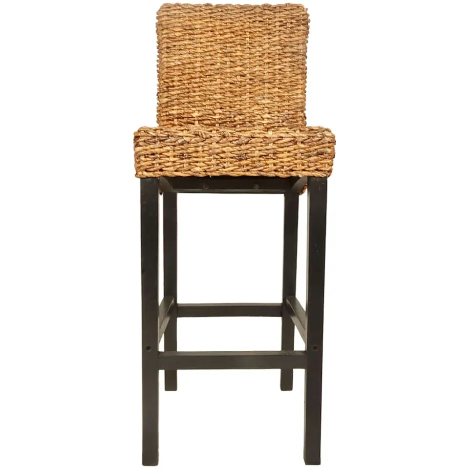 vidaXL Barkrukken 2 st abaca bruin, foto 3