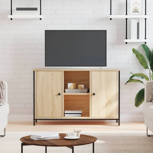 vidaXL Tv-meubel 100x35x65 cm bewerkt hout sonoma eikenkleurig, foto 2