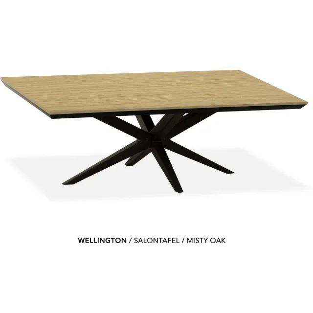 Maxfurn Zeer krasvaste salontafel met verjongde rand | Kleur: Misty oak | 135x67cm