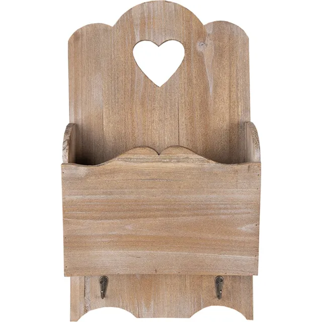 Clayre & Eef Tijdschriftenhouder 28x10x49 cm Bruin Hout