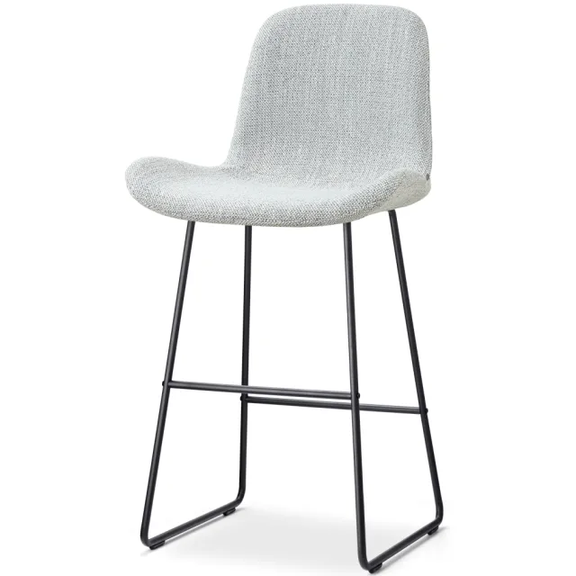 Nolon Nino-Fé barkruk grijs melange - zwart onderstel - 75 cm