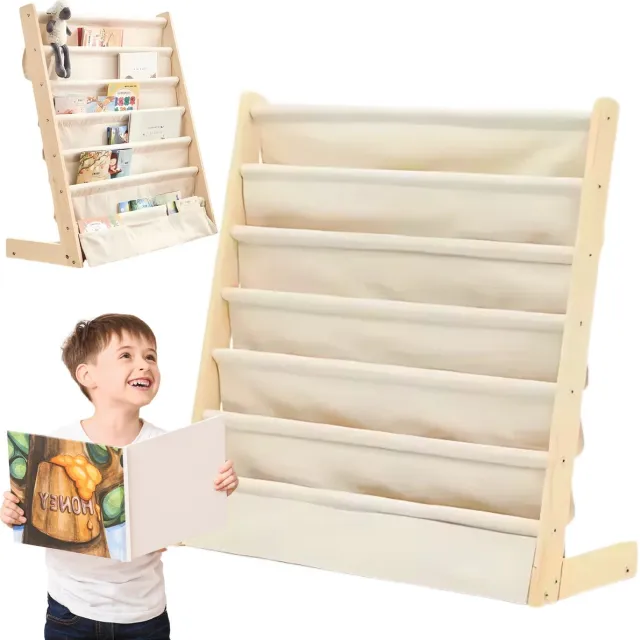 Homedesigns Onbekend Serie - Houten Boekenplank - 75 cm Breedte - Klassiek - Stijlvol Beige