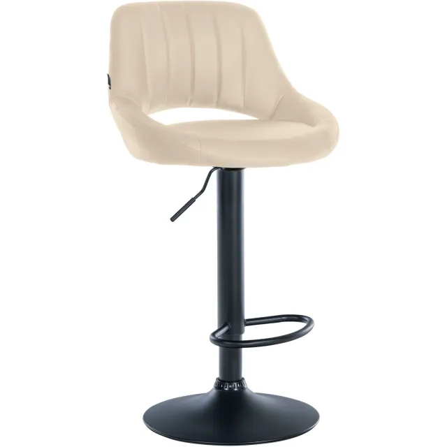 Luxe Comfort Torino 0272 barkruk - kunstleer - crème zwart/creme
