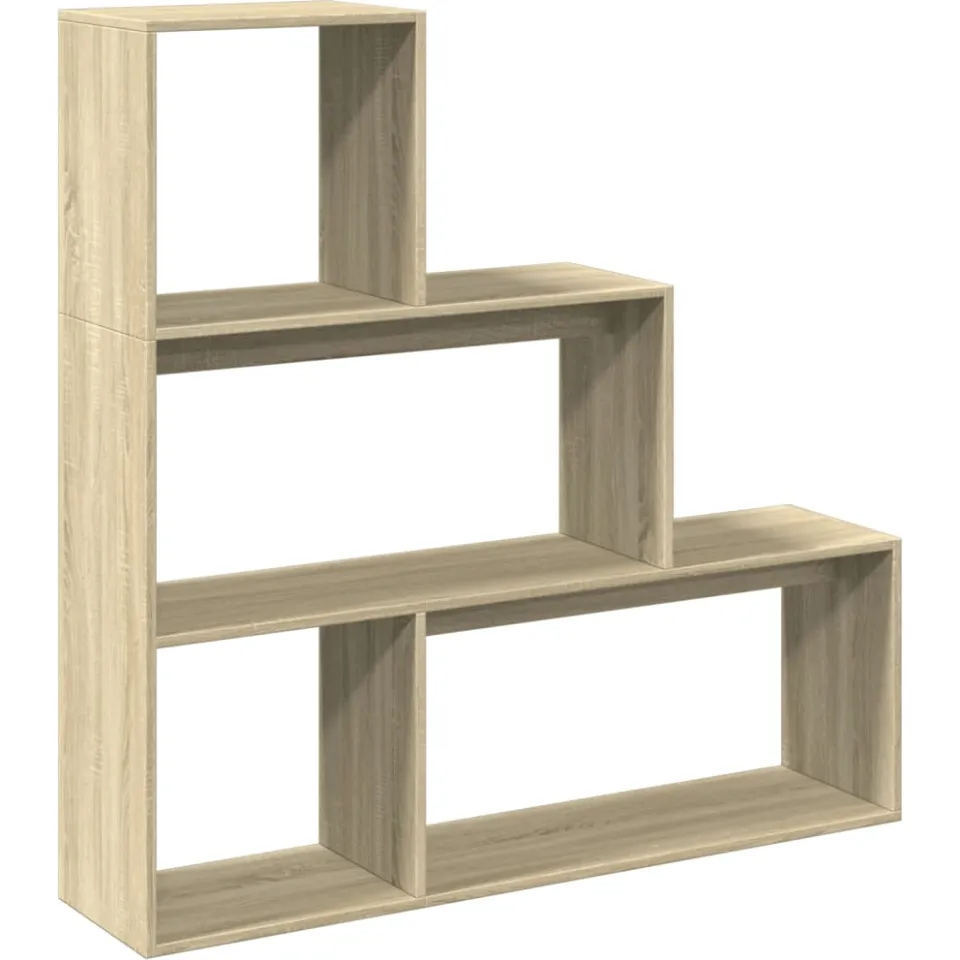 vidaXL Kamerscherm / boekenkast 123x29x123 cm hout sonoma eiken