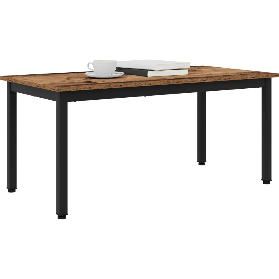 vidaXL Salontafel Oudhout 100 x 50 x 45 cm Bewerkt hout bruin