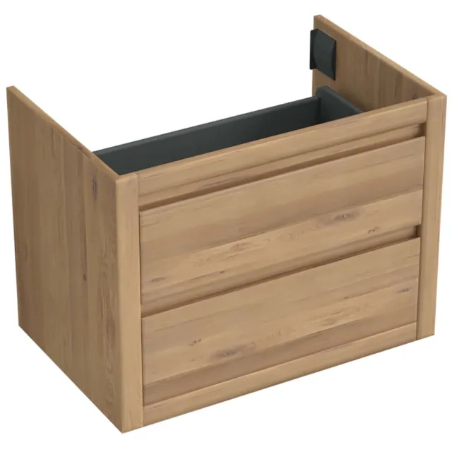 Forzalaqua Onderkast Forzalaqua Gela 80x51x60 Cm 2 Softclose Lades Eiken Oyster