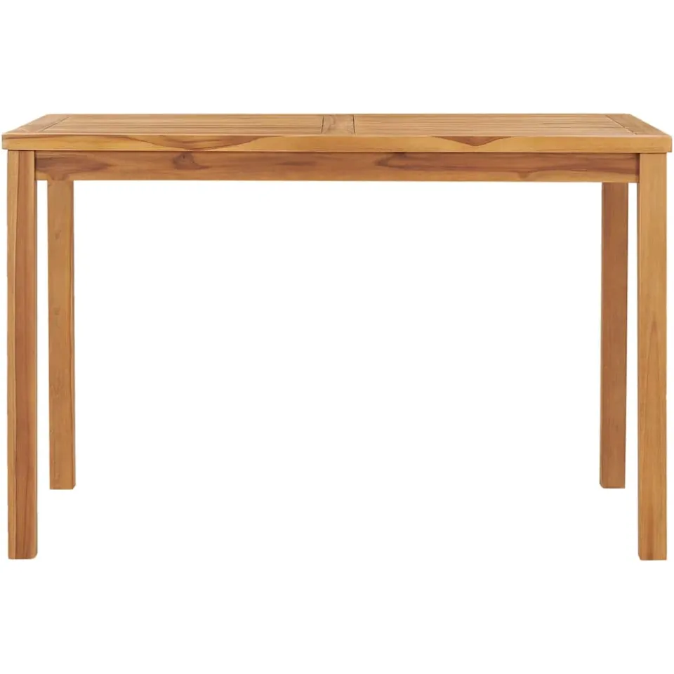 vidaXL Tuintafel 120x70x77 cm massief teakhout Bruin