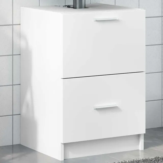 vidaXL Wastafelkast 40x37x59 cm bewerkt hout wit, foto 2