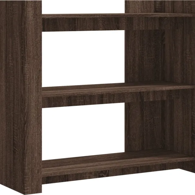 vidaXL Wandtafel - 100x35x90 - cm - bewerkt - hout - bruin - eikenkleurig bruineiken