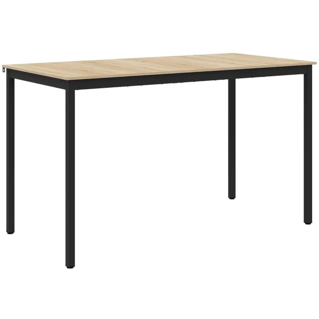 vidaXL Staande - Bartafel - Bewerkt - hout - Rechthoekig Sonoma eiken