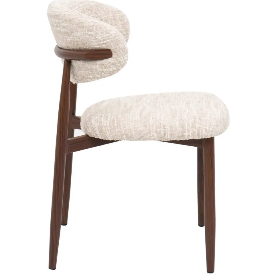 Giga Meubel eetkamerstoel Skara beige walnoot, foto 5