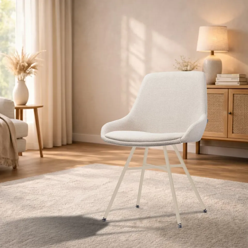 Nolon Noa-Isa eetkamerstoel beige - beige onderstel, foto 3