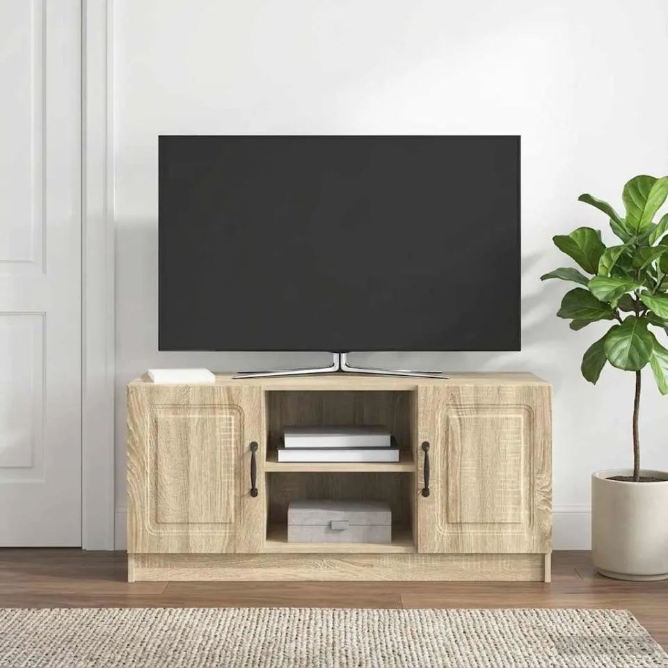 vidaXL TV-kast Sonoma Eiken 102 x 34,5 x 47 cm Bewerkt hout, foto 4
