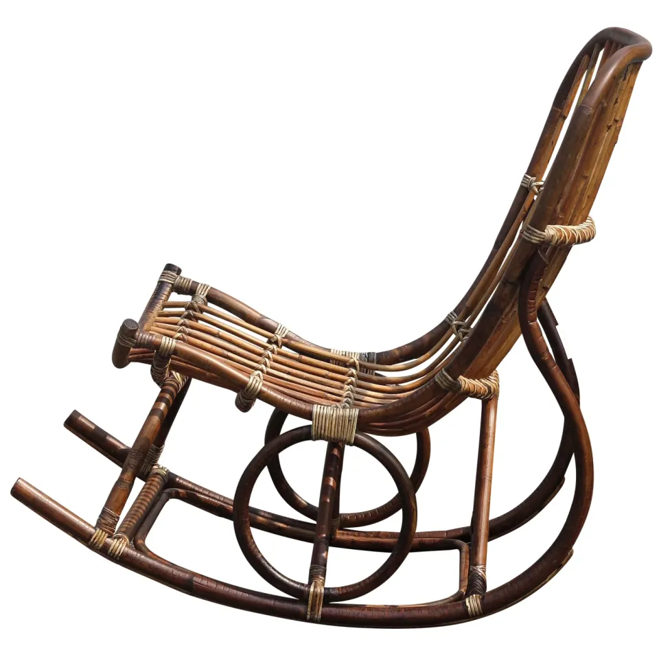 Artistiq Living schommelstoel rattan, foto 3