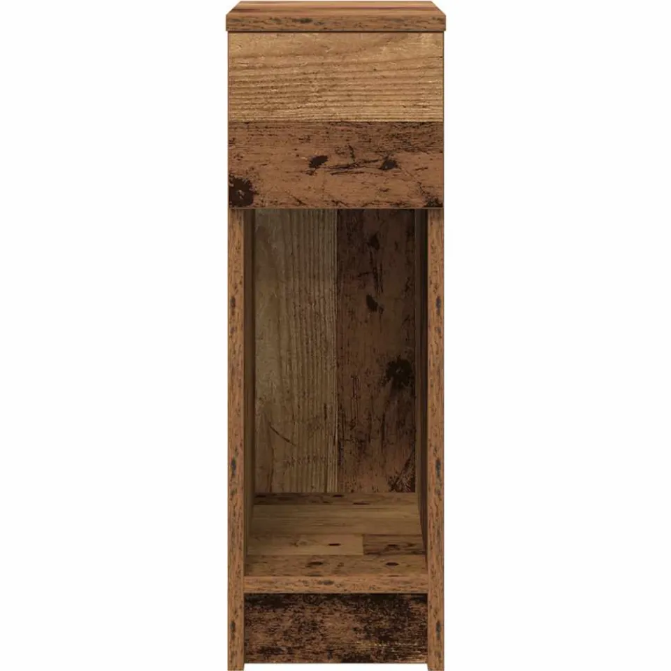 vidaXL Nachtkastjes 2 st met lade 20x36x60 cm oud houtkleurig bruin, foto 4