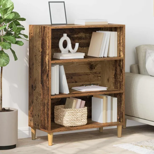 vidaXL Dressoir Oudhout 69,5 x 32,5 x 90 cm Bewerkt hout Bruin