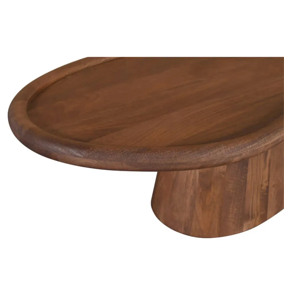 Giga Meubel Salontafel Estella - Organisch Donkerbruin Mangohout - 130x60x39cm, foto 2