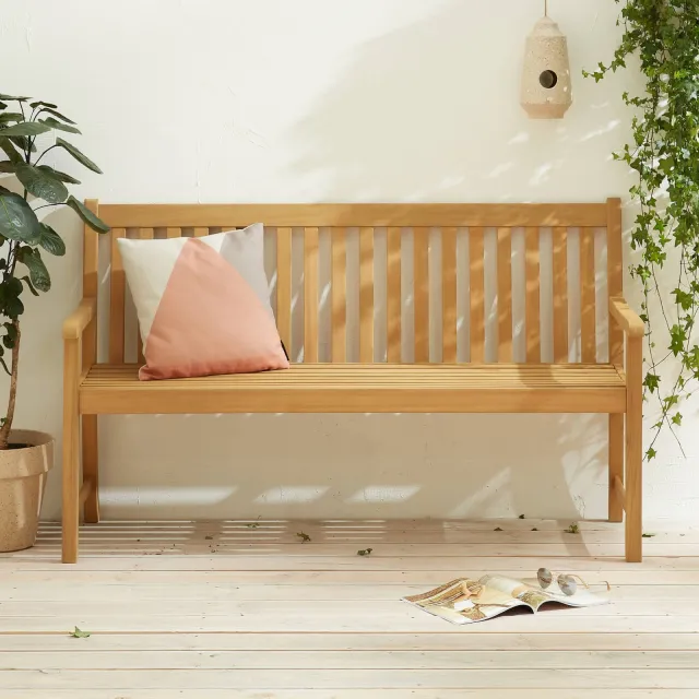 NOUS Garden tuinbank Park (150 cm) teak, foto 2
