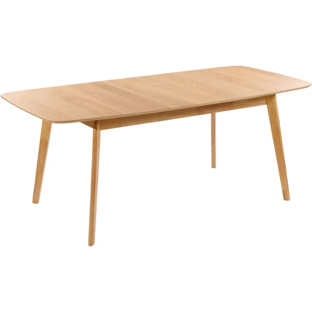 Beliani MADOX - Uitschuifbare eettafel - Lichte houtkleur - MDF Bruin
