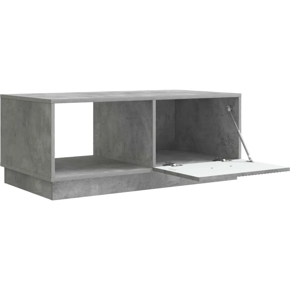 vidaXL Salontafel Betongrijs 90 x 50 x 37 cm Bewerkt hout grijs, foto 4