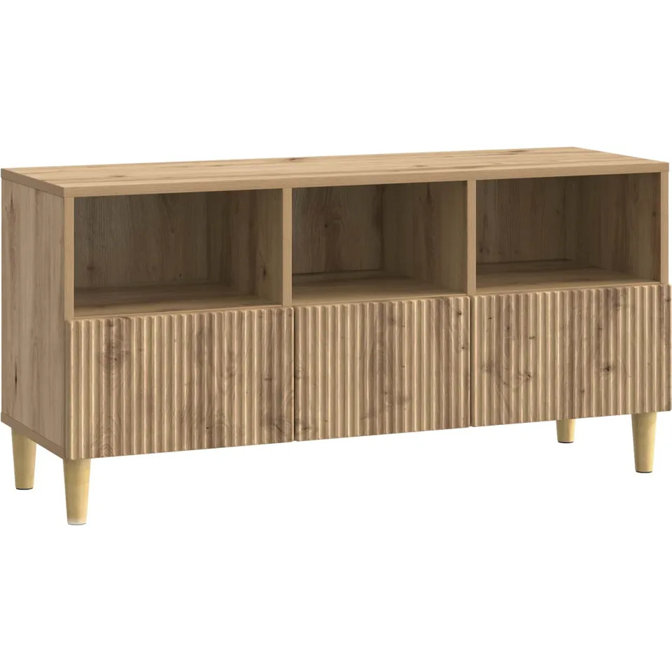 vidaXL TV-kast 102 x 34,5 x 50 cm Artisanaal eiken Bewerkt hout, foto 3