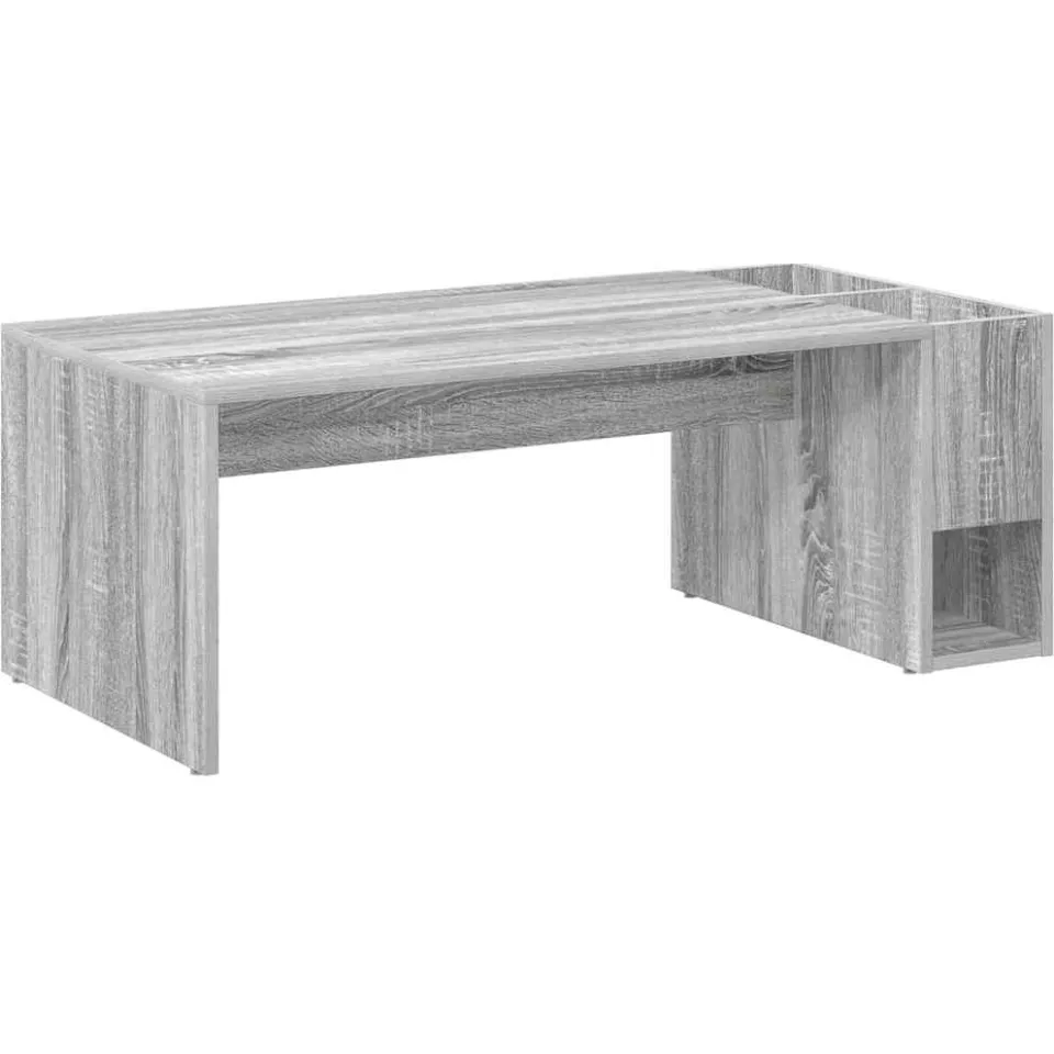 vidaXL Salontafel Grijs Sonoma 101,5 x 50 x 37 cm Bewerkt hout, foto 3