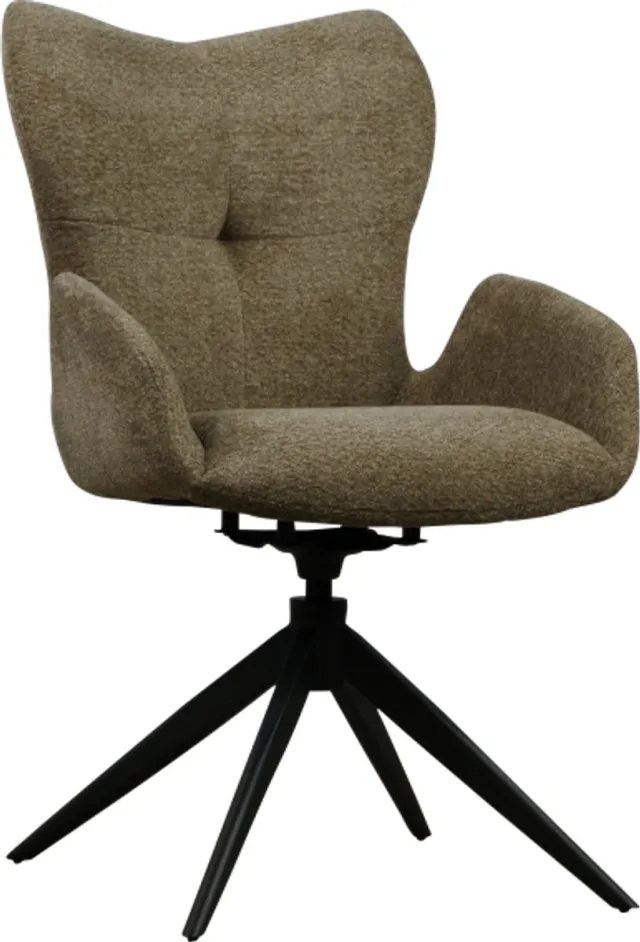 Meubelplaats Eetkamerstoel Maartje draaibaar - Retro bliss bruin - eetkamerstoelen set van 2