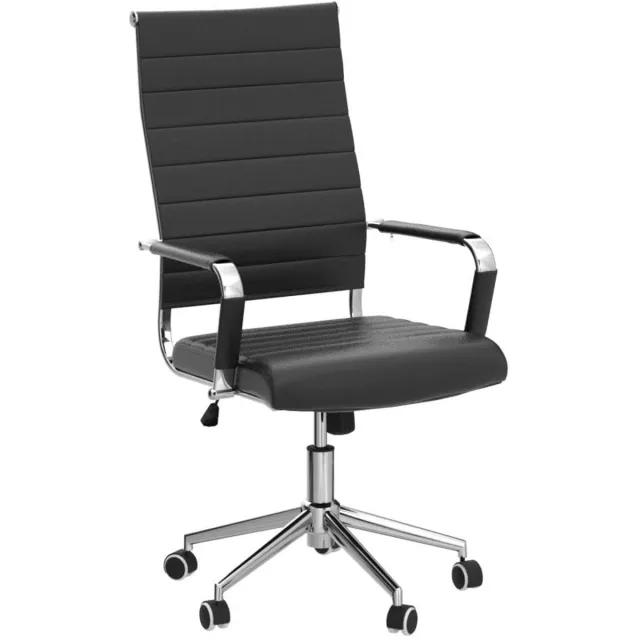 UEV Ergonomische Bureaustoel met Schommelfunctie, Draagvermogen tot 150 kg, Zwart