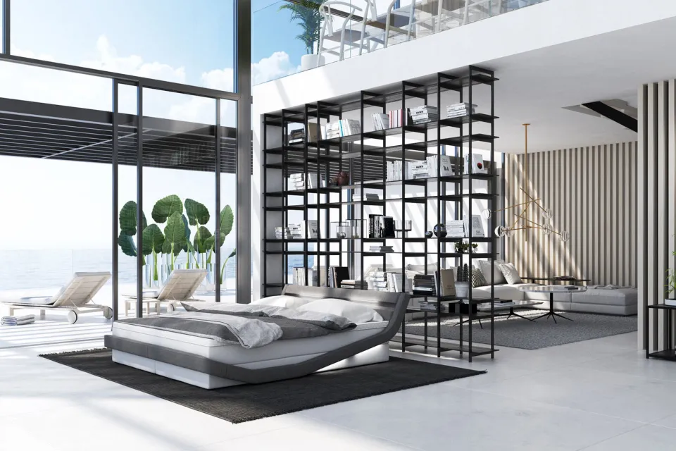 boxspring Loes grijs, foto 3