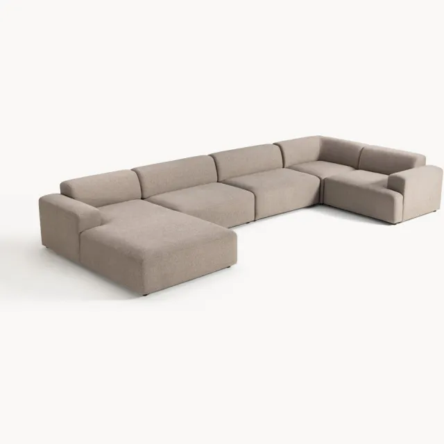 Westwing Collection XL bank Melva Taupe