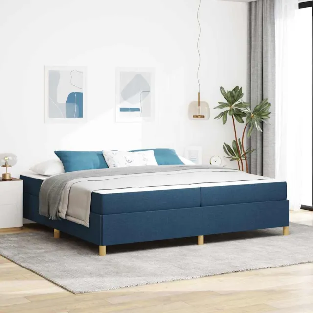 vidaXL Bedframe Blauw 200 x 200 cm Stof