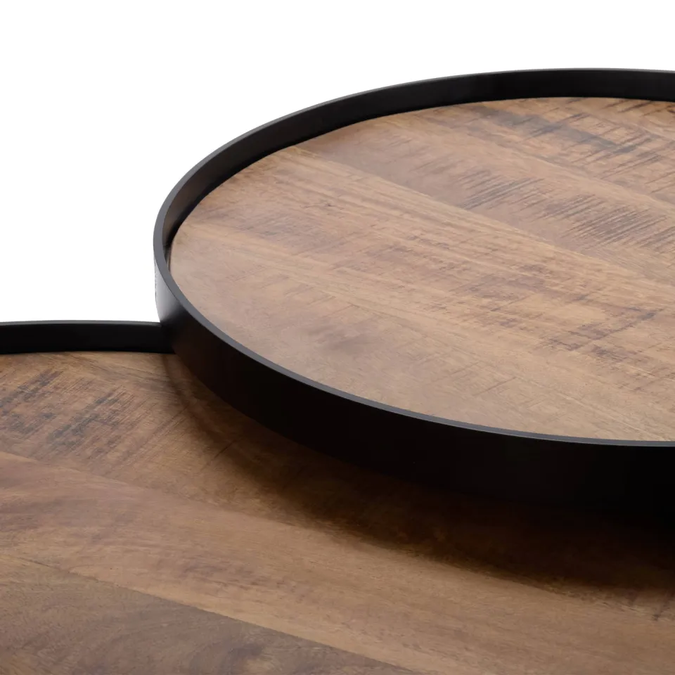 Wehkamp Home salontafel Hugo (set van 2) naturel, foto 4